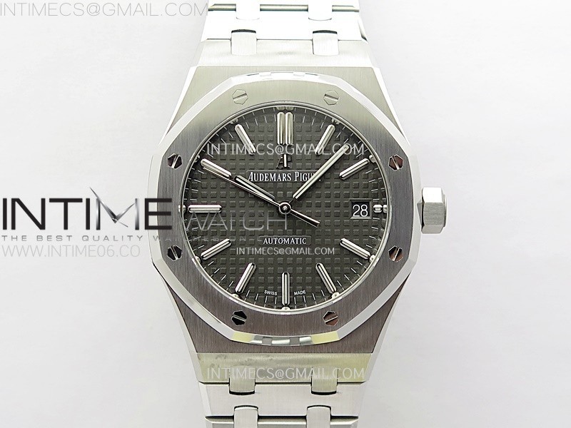 Royal Oak 37mm 15450 SS APSF 11 Best Edition Gray Textured Dial on SS Bracelet SA3120 Super Clone