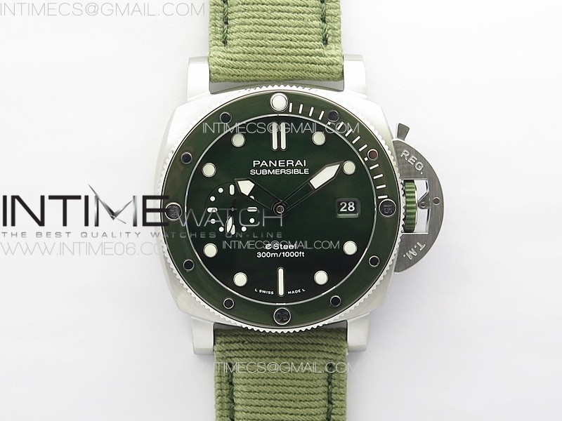 PAM1287 Y VSF 11 Best Edition Green Dial on Green Leather Strap P.900 Super Clone