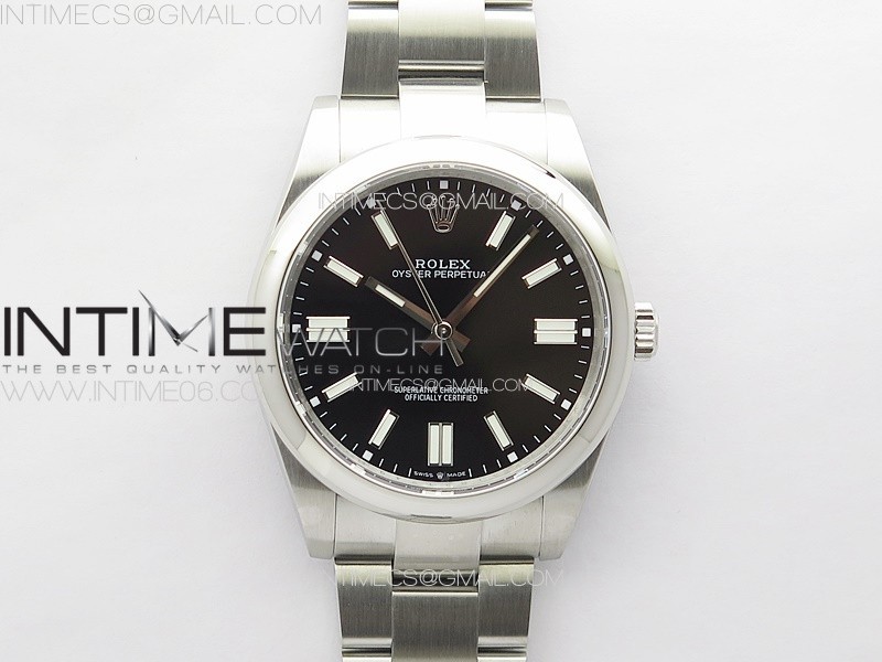 Oyster Perpetual 41mm 124300 904L Steel GMF 11 Best Edition Black Dial on SS Bracelet VR3230 V2