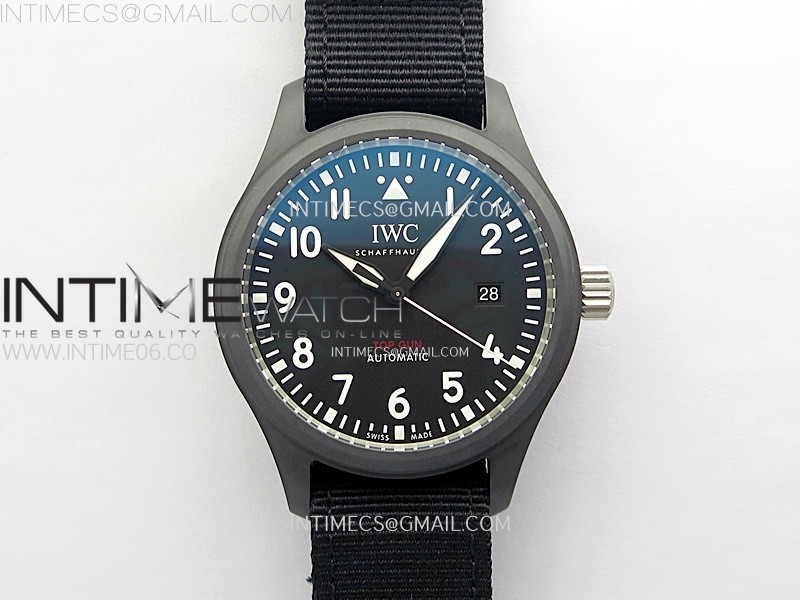 PILOT’S WATCH TOP GUN BLACK CERAMIC IW326901 ZF 11 BEST EDITION ON BLACK NYLON STRAP A32111