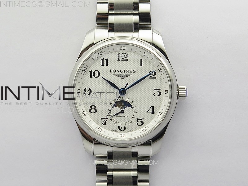 MASTER MOONPHASE SS APSF 11 BEST EDITION WHITE NUMERAL DIAL ON SS BRACELET AL899