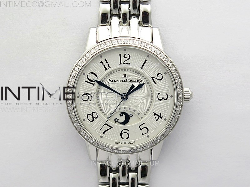 Rendez-Vous Night & Day DiamondsSS ZF 11 Best Edition White Textured Dial SS Bezel on SS Bracelet Super Clone A898