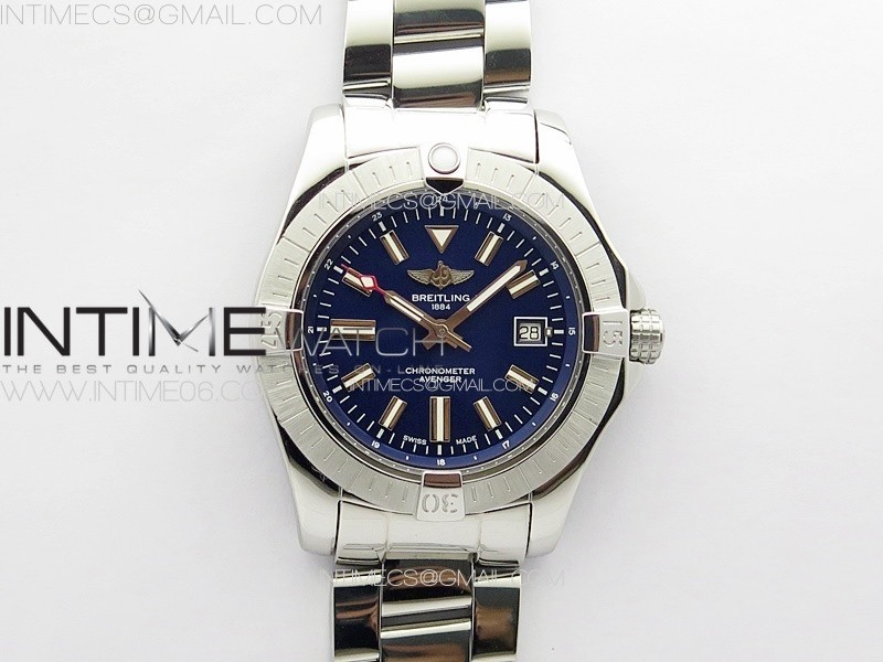 AVENGER AUTOMATIC 43MM SS B50 BEST EDITION BLUE DIAL ON SS BRACELET A2824