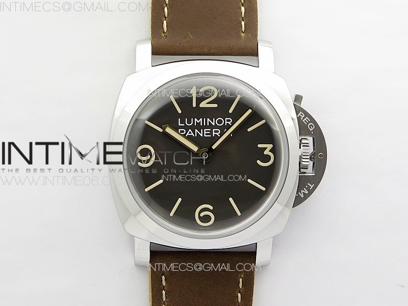 PANERAI BASE3 PAM 663 HWF 11 BEST EDITION ON BROWN LEATHER STRAP P.3000 SUPER CLONE