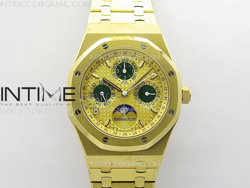 Royal Oak 41mm Complicated 26574 YG APSF11 Best Edition YG Dial on YG Bracelet A5134