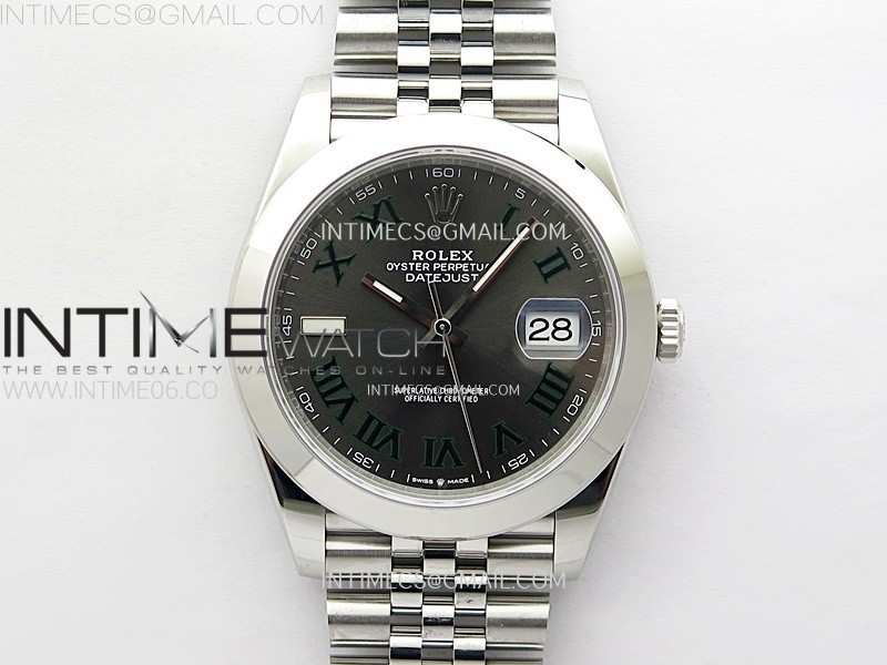 DateJust 41 126300 904L SS VSF 11 Best Edition Gray Dial Roman Markers on Jubilee Bracelet VS3235