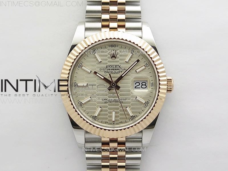 DateJust 41 126334 SSRG GMF 11 Best Edition Silver Fluted Dial on SSRG Jubilee Bracelet