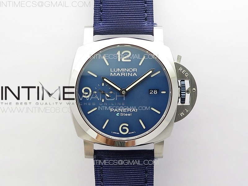 MARINA33 PAM1157 W TTF 11 BEST EDITION ON BLUE NYLON STRAP P9010