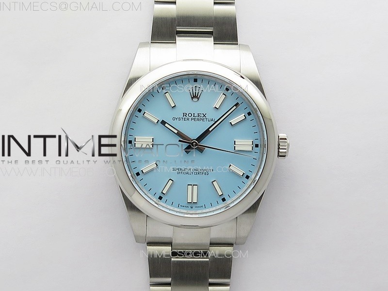 Oyster Perpetual 41mm 124300 904L Steel GMF 11 Best Edition Tiffany Blue Dial on SS Bracelet VR3230 V2