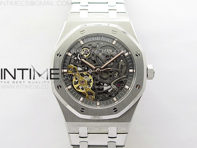 Royal Oak 41mm 15407 SS ZF 11 Best Edition Skeleton Dial on SS Bracelet A3132