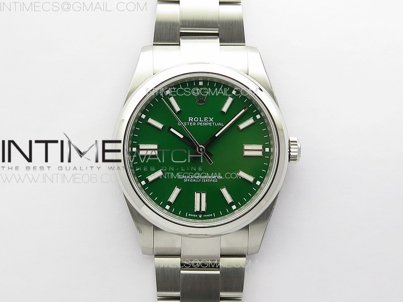 Oyster Perpetual 41mm 124300 SS APSF 11 Best Edition Green Dial on SS Bracelet A2824