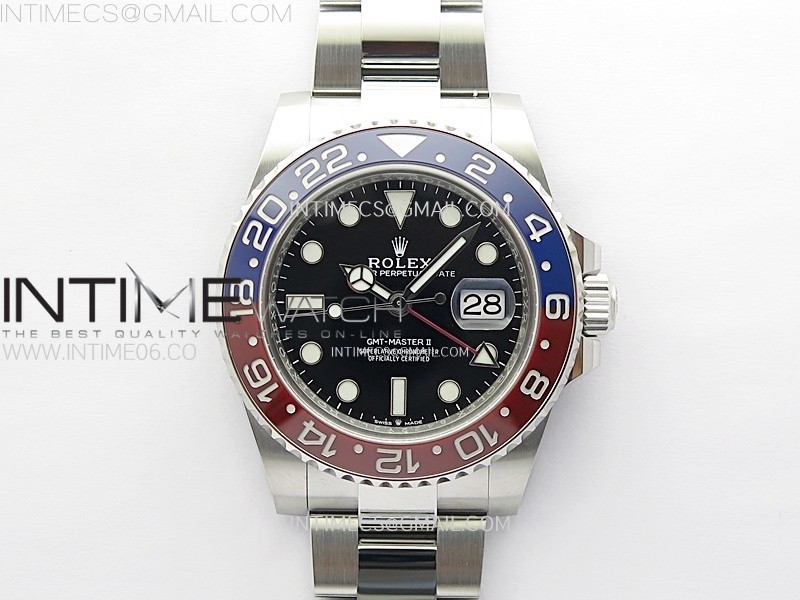 GMT-Master II 126710 BLRO BlueRed Ceramic Clean Factory Best Edition on Oyster Bracelet DD3285 CHS