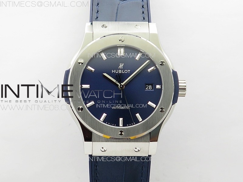 Classic Fusion 42mm SS APSF 11 Best Edition Blue Dial On Gummy Strap A2892