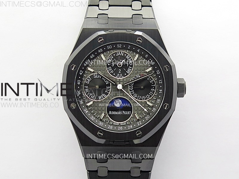 Royal Oak Perpetual Calendar 26579CE Black Ceramic APSF Best Edition on Black Ceramic Bracelet A5134 V4