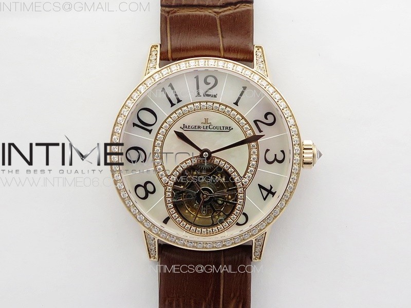 RENDEZ-VOUS TOURBILLON RG RMSF BEST EDITION WHITE DIAL ON BROWN LEATHER STRAP