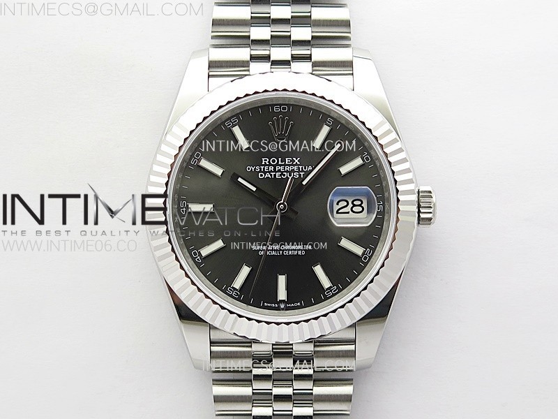 DateJust 41mm 126334 904 SS ARF 11 Best Edition Rhodium Dial Sticks Markers on Jubilee Bracelet SH3235