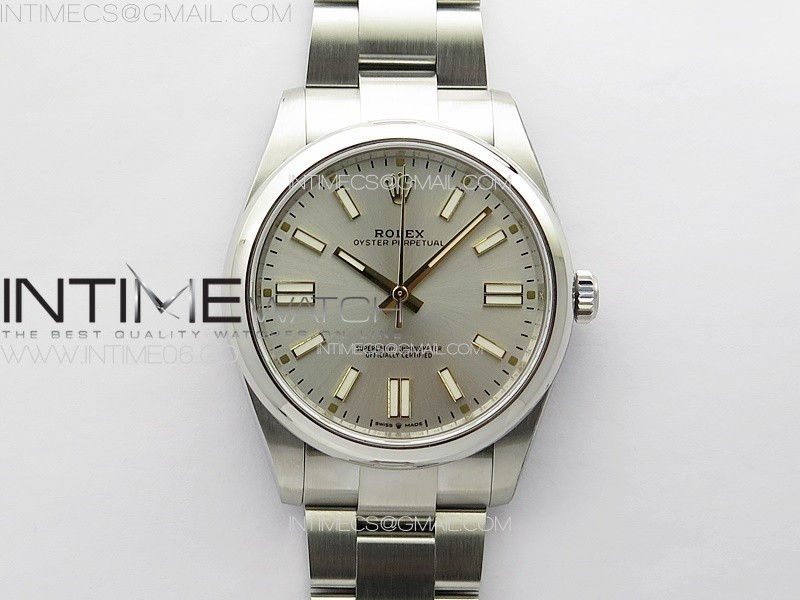 Oyster Perpetual 41mm 124300 SS APSF 11 Best Edition Silver Dial on SS Bracelet A2824