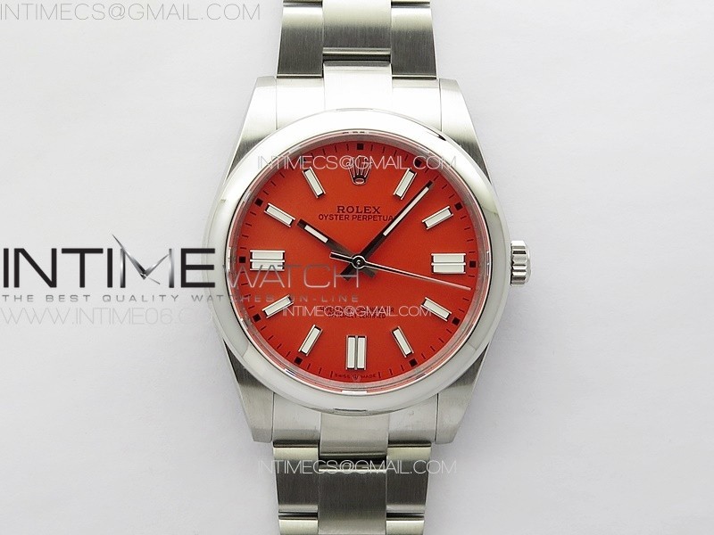 Oyster Perpetual 41mm 124300 904L Steel GMF 11 Best Edition Red Dial on SS Bracelet VR3230 V2