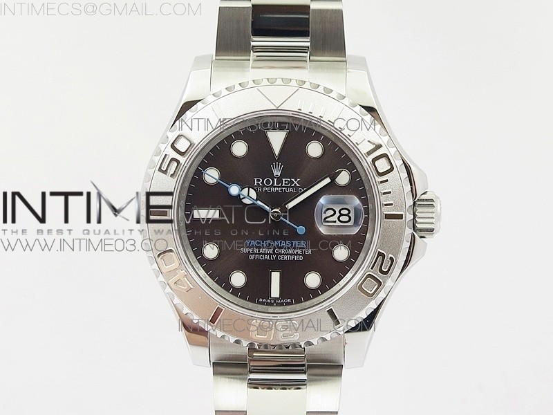 Yacht-Master 116622 904L SS GMF 11 Best Edition Baselworld Gray Dial on 904L SS Bracelet A2836