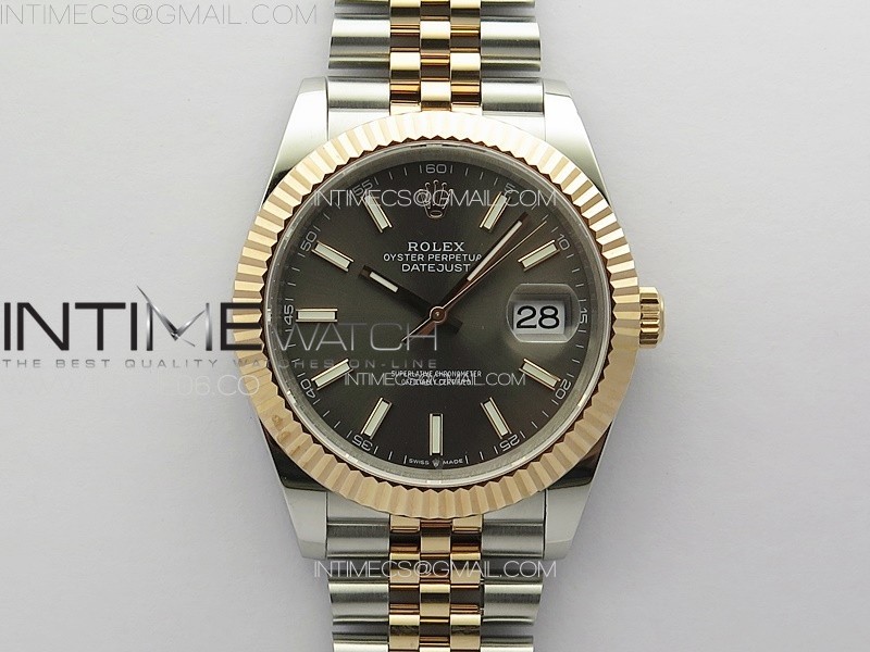 DateJust 41 126331 904L SSRG GMF 11 Best Edition Gray Dial On Jubilee Bracelet VR3235