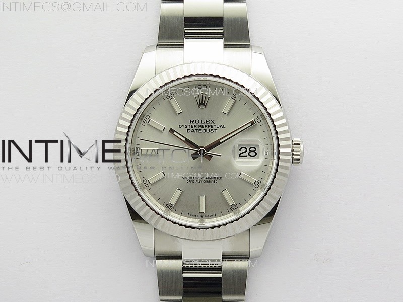 DateJust 41 126334 Clean 11 Best Edition 904L Steel Silver Stick Dial on Oyster Bracelet VR3235