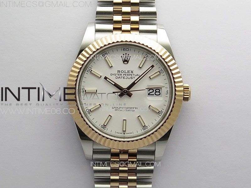 DateJust 41 126331 904L SSRG GMF 11 Best Edition White Dial On Jubilee Bracelet VR3235