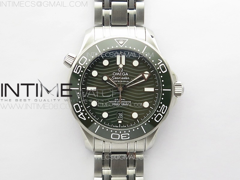 Seamaster Diver 300M ZF 11 Best Edition Green Ceramic Green Dial on SS Bracelet A8800