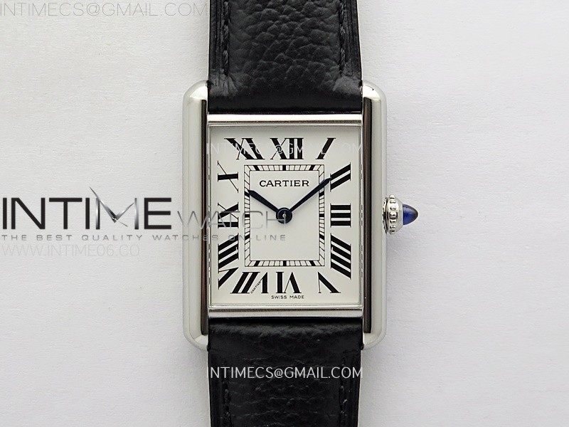 TANK MUST LADIES 22MM SS AF 11 BEST EDITION WHITE DIAL ON BLACK LEATHER STRAP RONDA QUARTZ