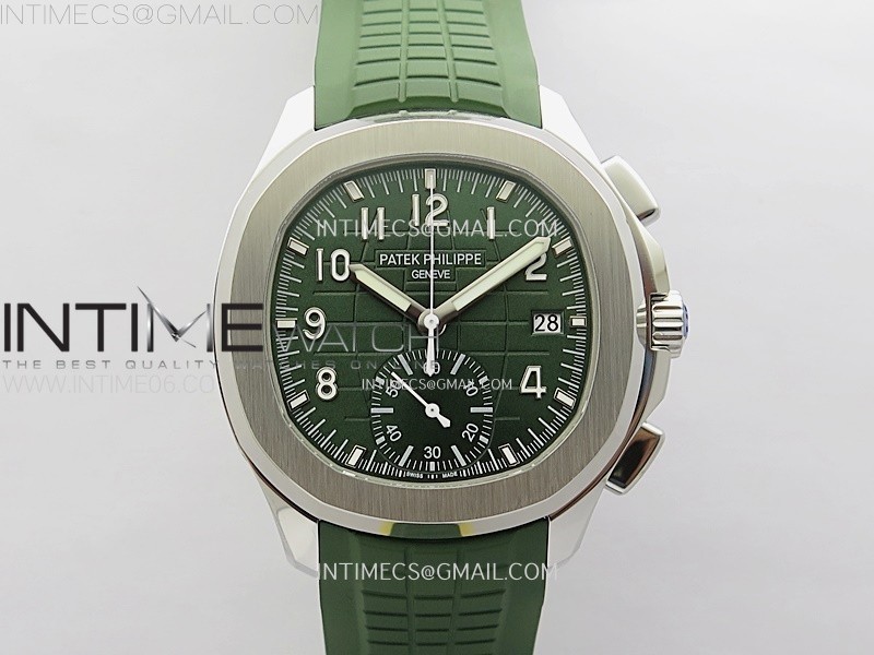 AQUANAUT 5968 SS YLF BEST EDITION GREEN DIAL ON GREEN RUBBER STRAP A520