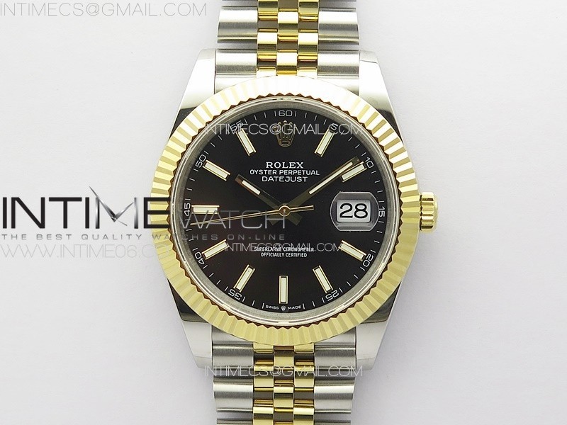 DateJust 41 126333 904L SSYG GMF 11 Best Edition Black Dial On Jubilee Bracelet VR3235