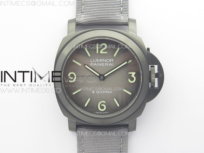 PAM2121 DLC Titanium HWF 11 Best Edition Gray Dial On Gray Nylon Strap A6497