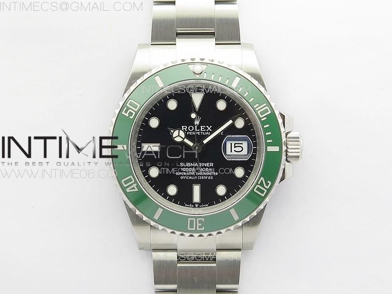 Submariner 41mm 126610 LV Green Ceramic 904L Steel VSF 11 Best Edition VS3235