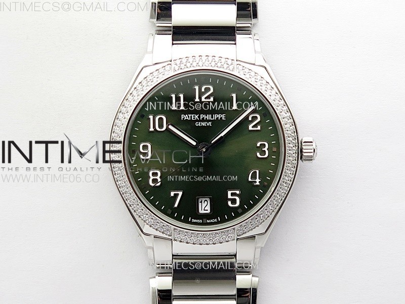 TWENTY~4 73001200A SS PPF 11 BEST EDITION GREEN DIAL ON SS BRACELET A324 SUPER CLONE