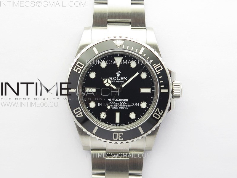 Submariner 41mm 124060 No Date 904L Steel VSF 11 Best Edition Black Dial VS3235