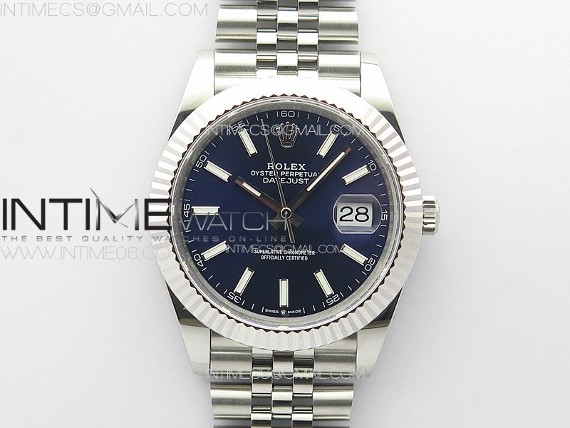 DateJust 41 126334 904L SS GMF 11 Best Edition Blue Dial On Jubilee Bracelet VR3235