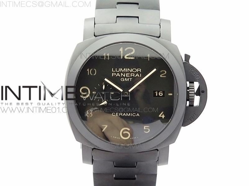 PAM 438 O REAL CERAMIC VSF 11 BEST EDITION SUPER CLONE P9001 BEST ON CERAMIC BRACELET